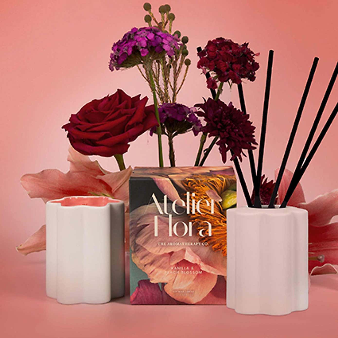 Aromatherapy Co Atelier Flora Vanilla and Peach Blossom Diffuser
