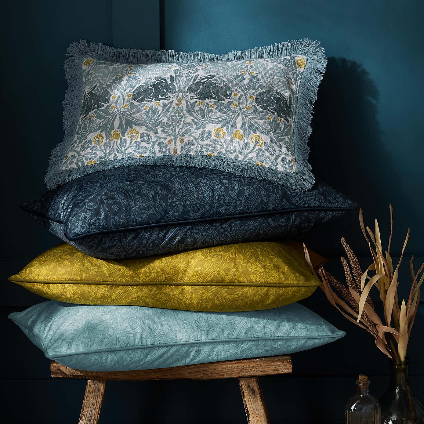 William Morris At Home Golden Lily Tonal Cushion