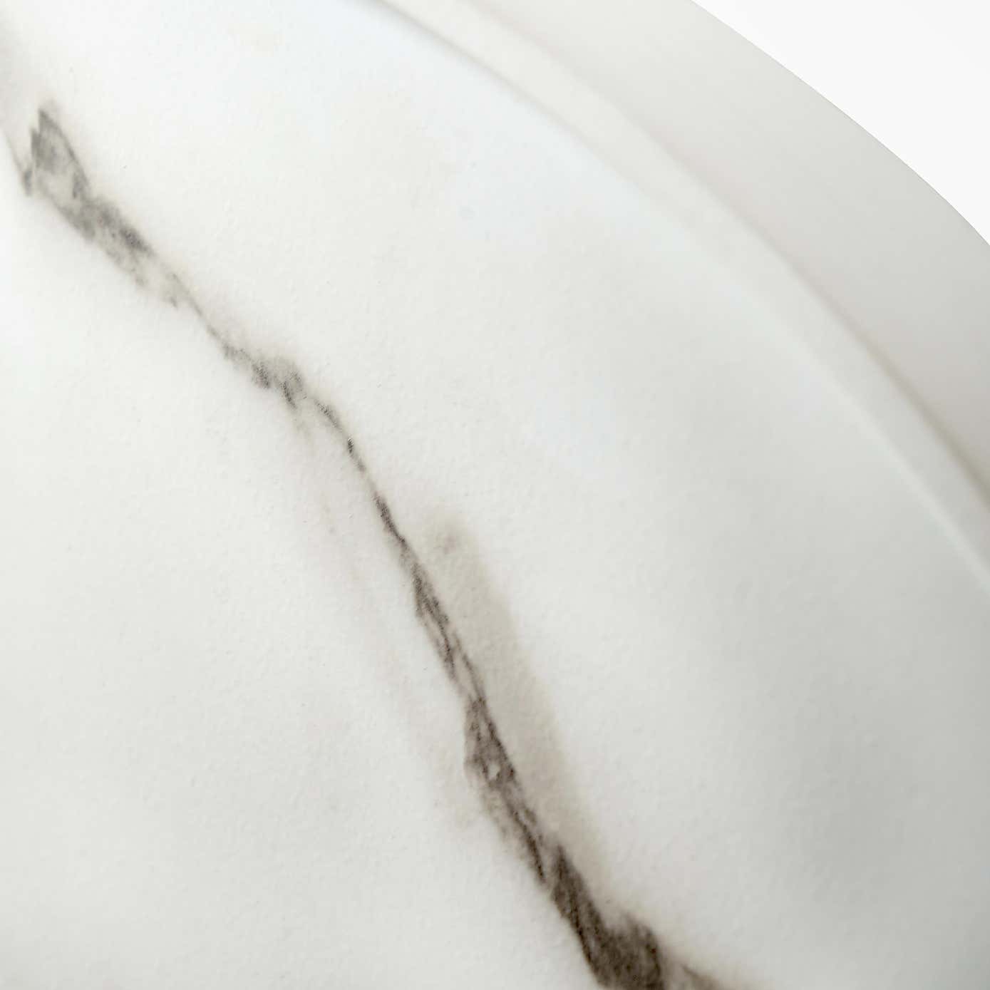 White Marble Effect Wall Clock