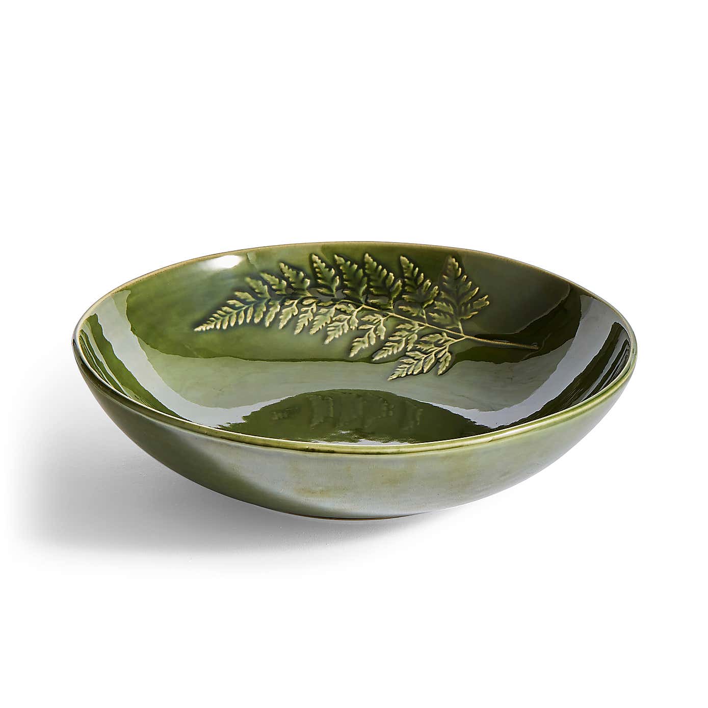 Embossed Fern Pasta Bowl