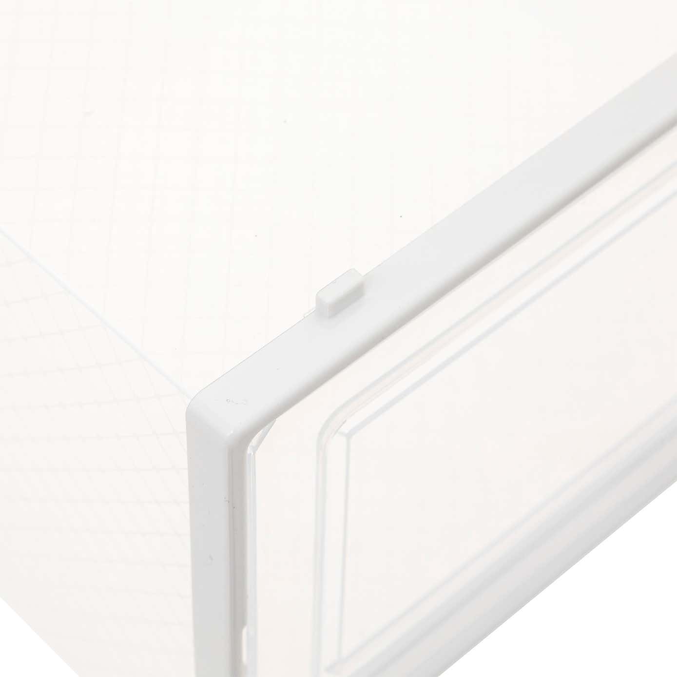 Set of 2 Stackable Clear Shoe Boxes