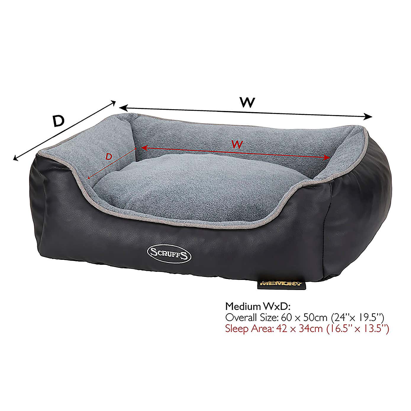 Scruffs Pet Chateau Memory Foam Orthopaedic Box Bed