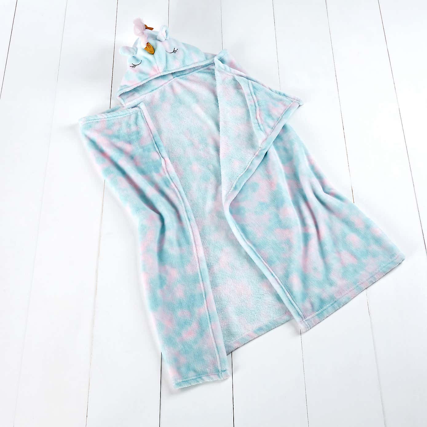 Unicorn Hooded Blanket