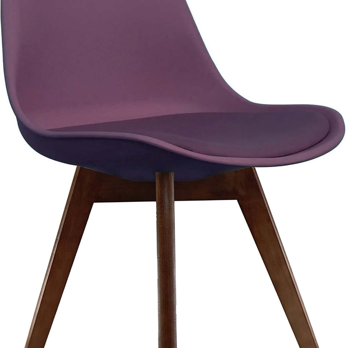 Fusion Living Soho Plastic Dining Chair with Squared Legs