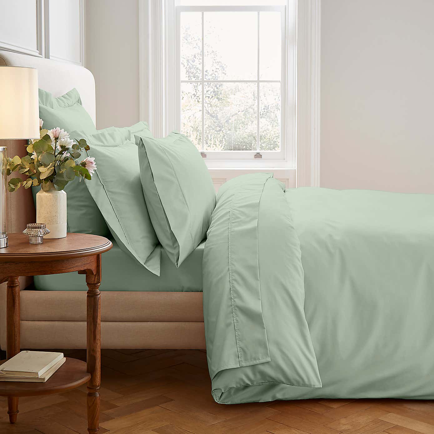 Dorma 400 Thread Count Cotton Percale Flat Sheet