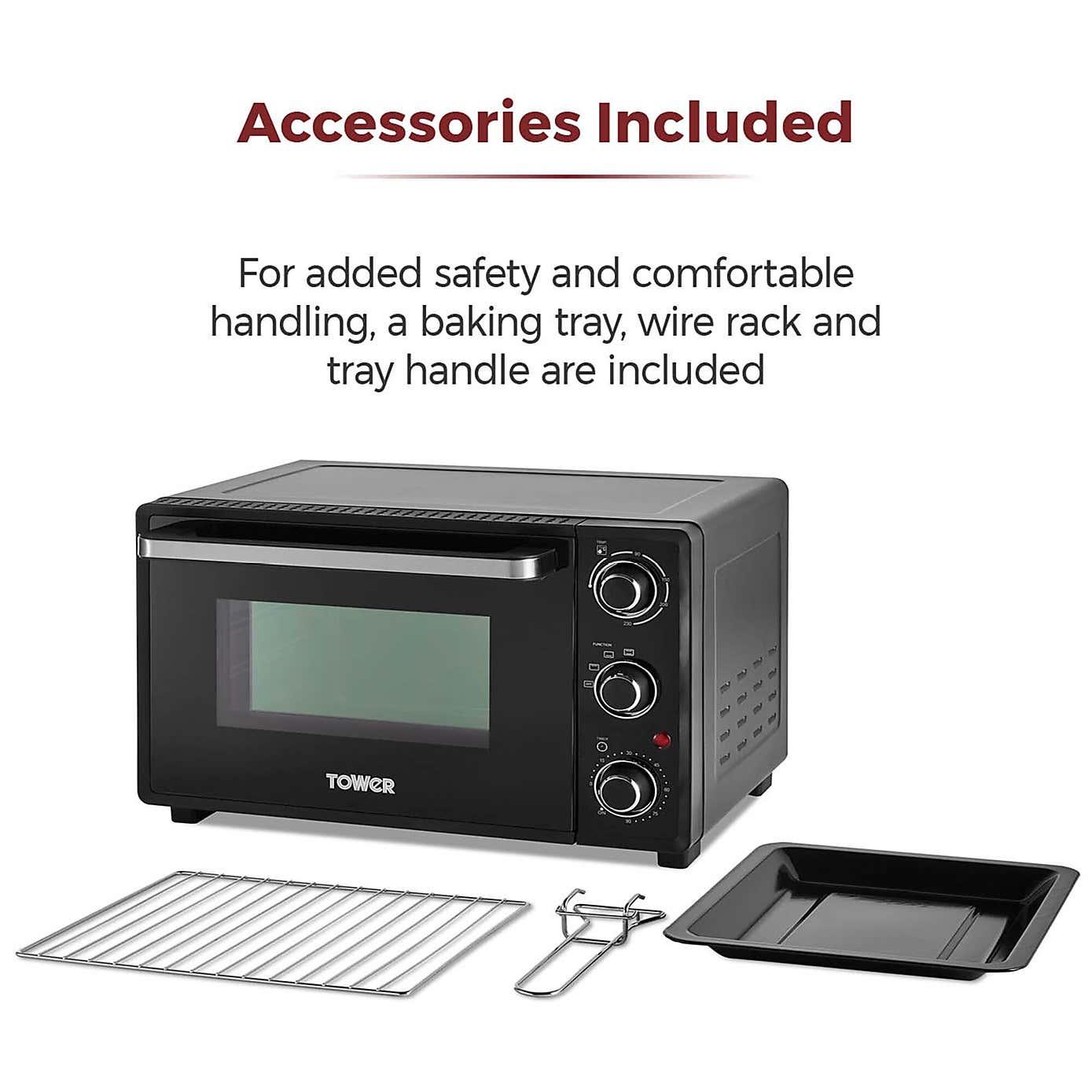 Tower 23L Black Mini Oven
