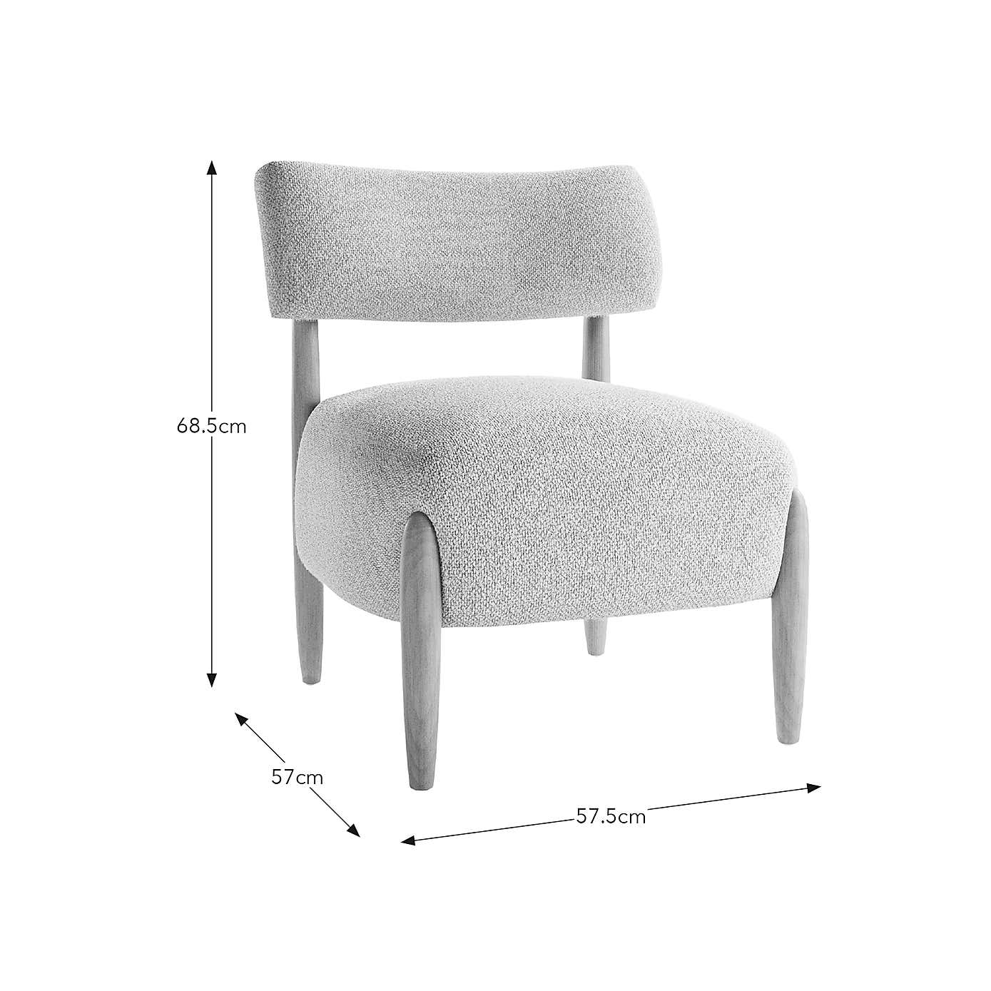 Edited Life Raya Pebble Boucle Accent Chair