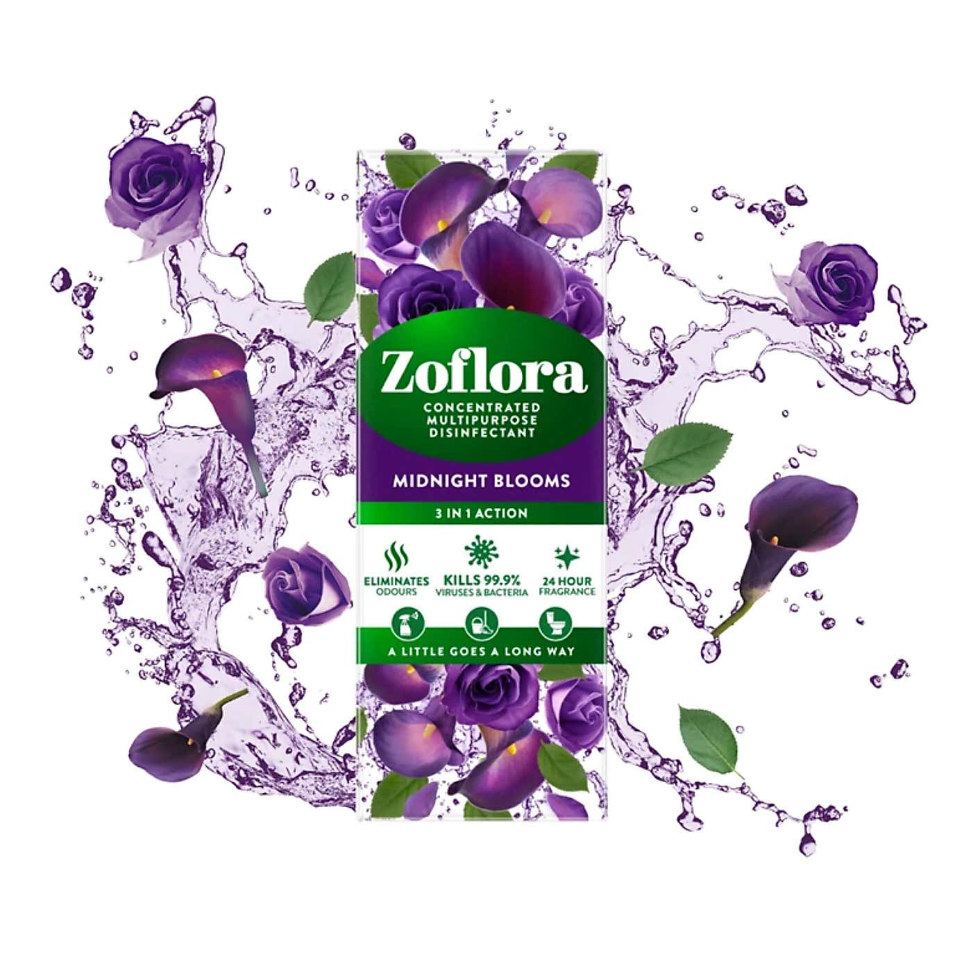 Zoflora 250ml Midnight Blooms 3 in 1 Multipurpose Disinfectant