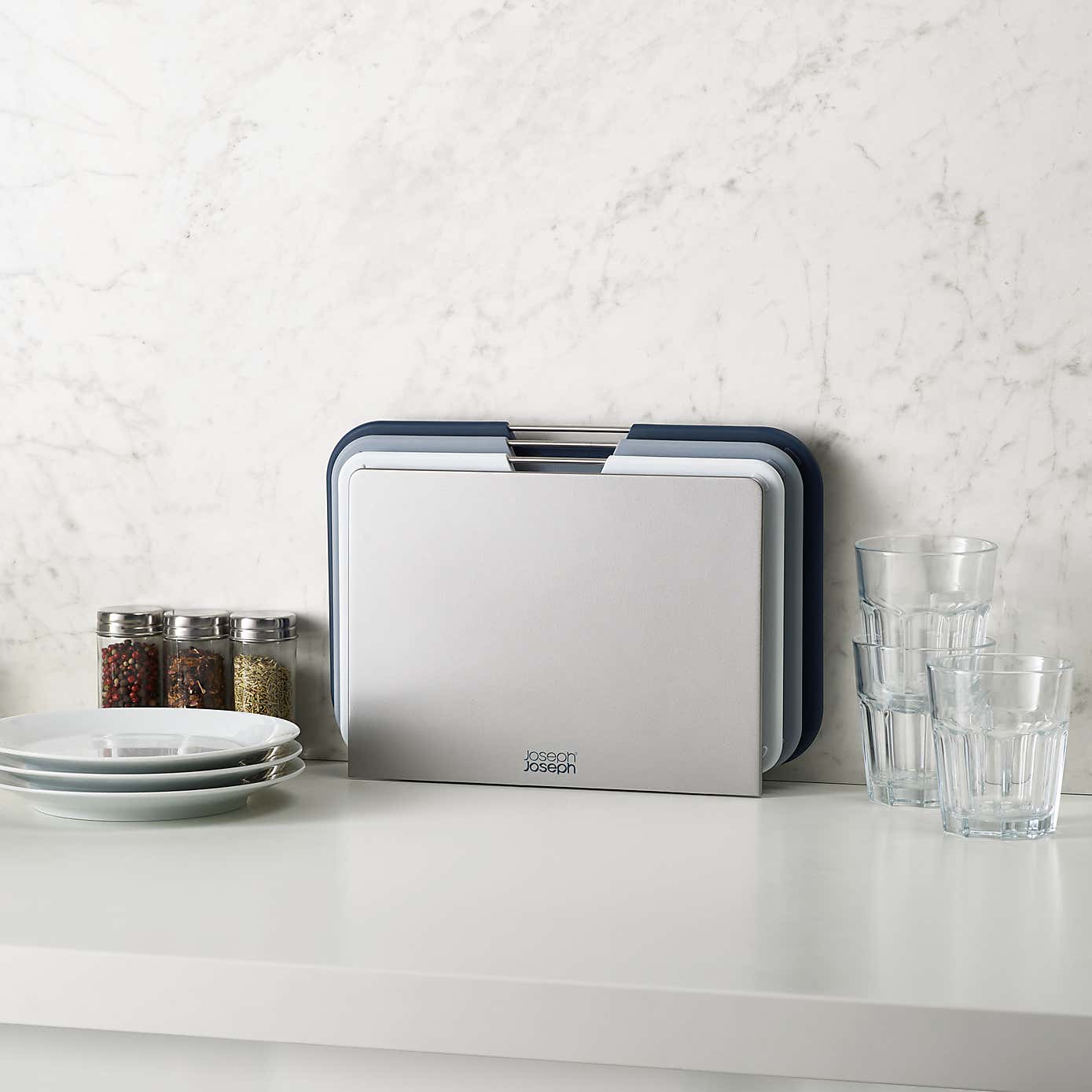 Set of 3 Regular Grey Nest Chopping Boards