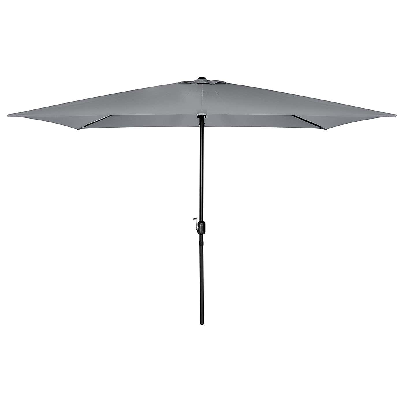 Light Grey 3m x 2m Rectangular Parasol