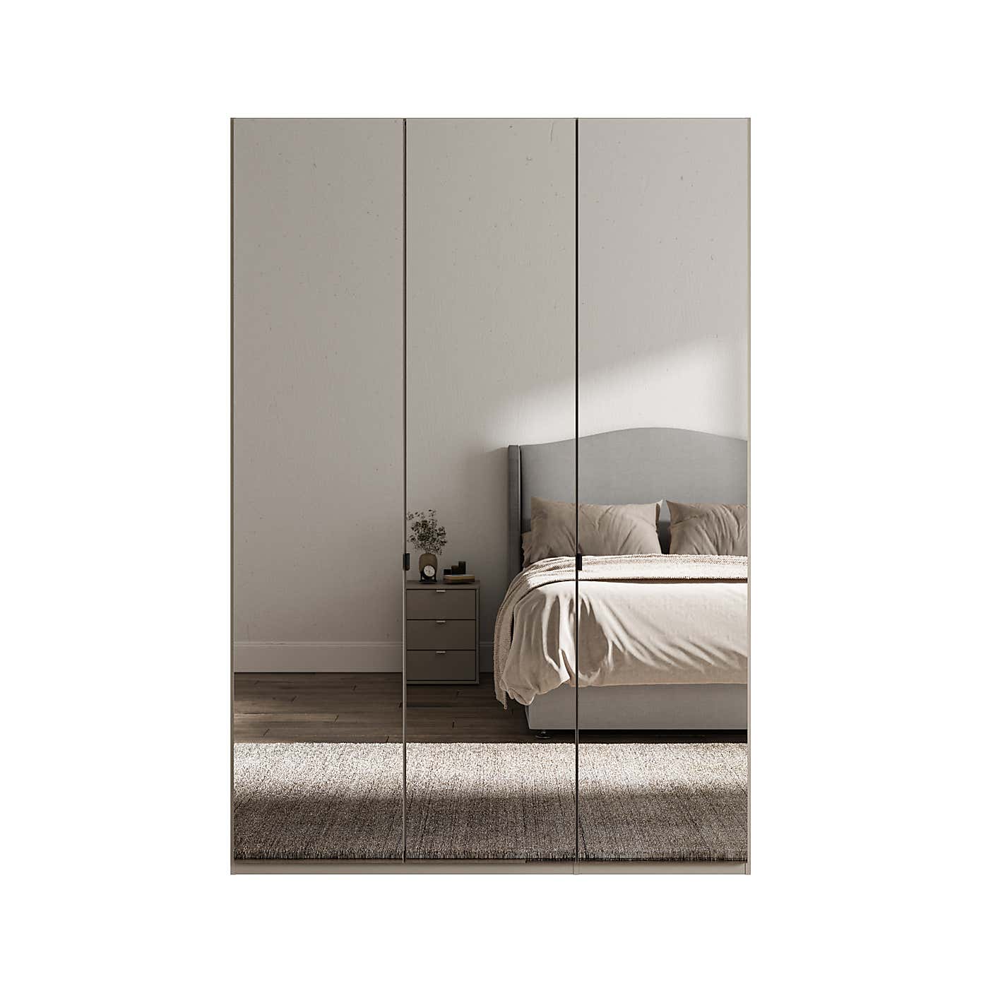 Wiemann Kahla 3 Door Mirrored Wardrobe
