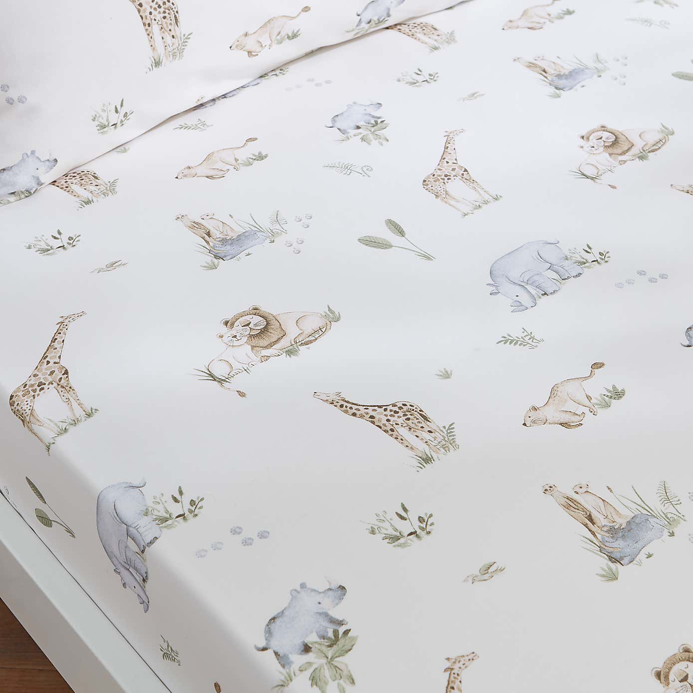 Pack of 2 Savannah 100% Cotton Fitted Sheets