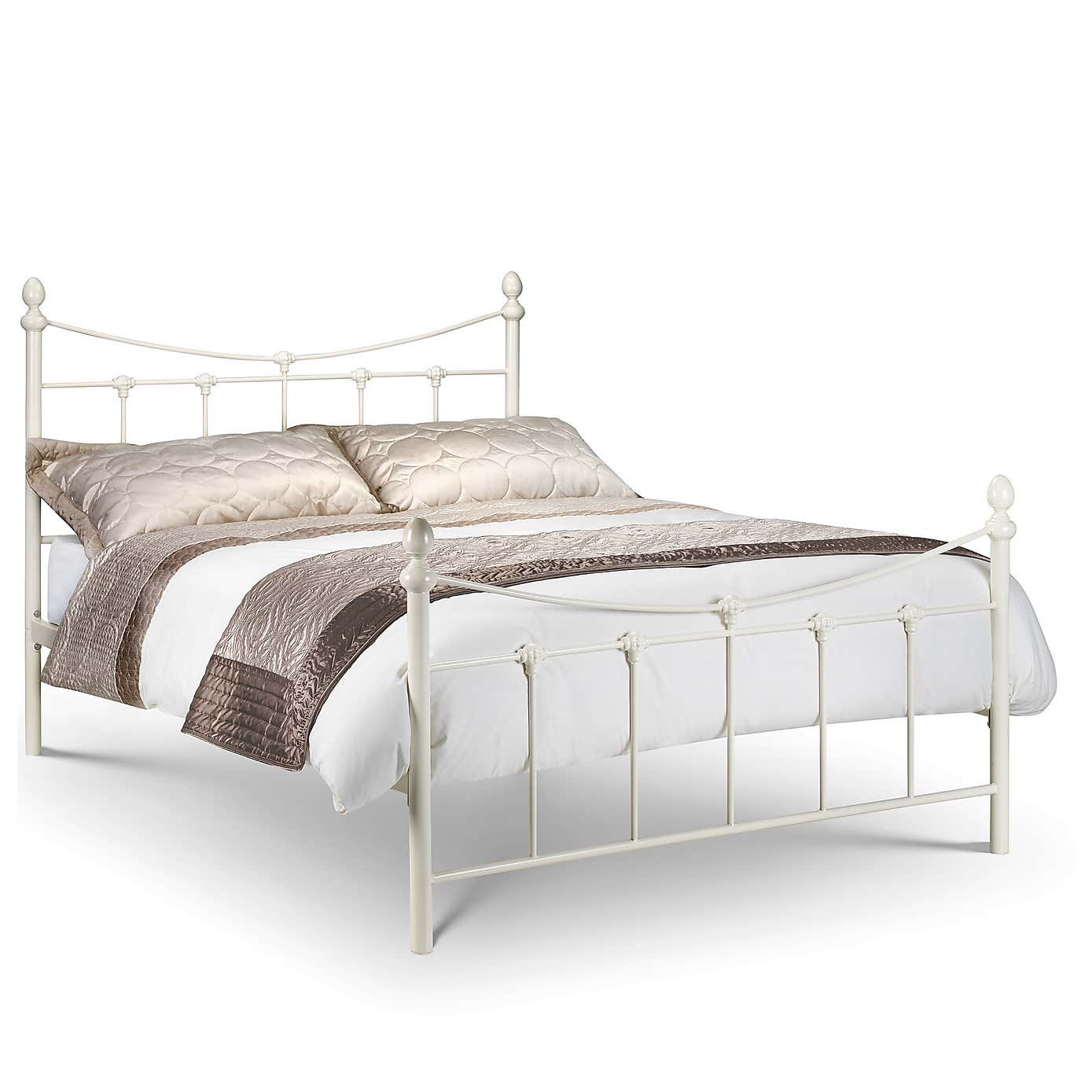 Rebecca Metal and Gold Bed Frame