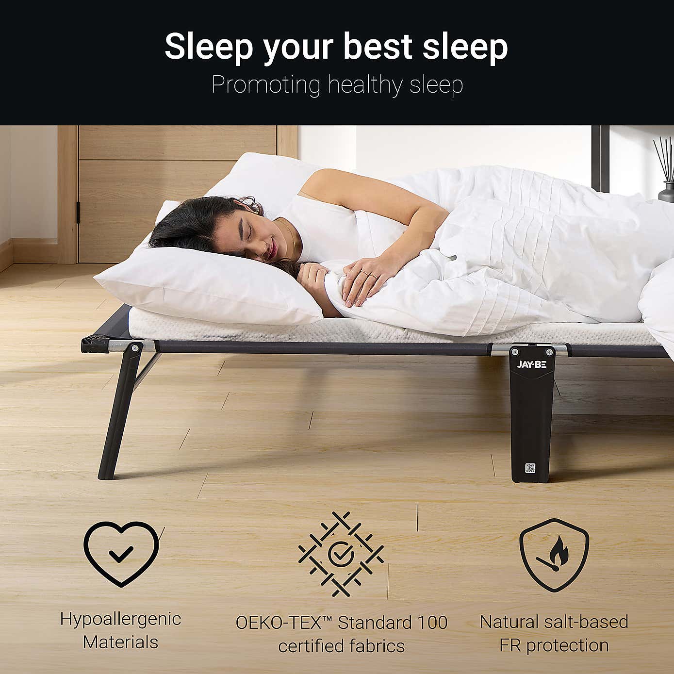 Jay-Be Compact Folding Bed with e-Fibre Mattress