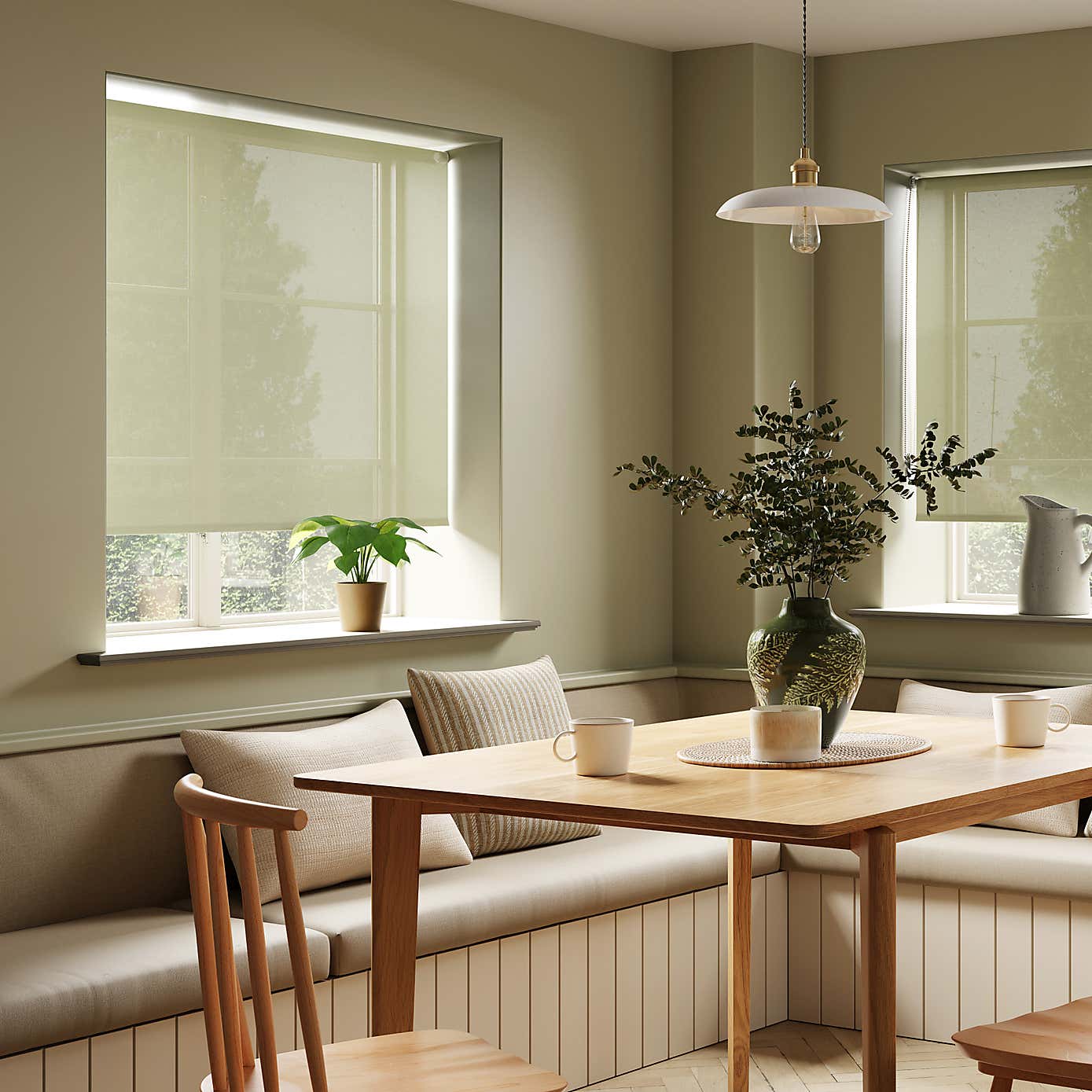 White Sheer Roller Blind