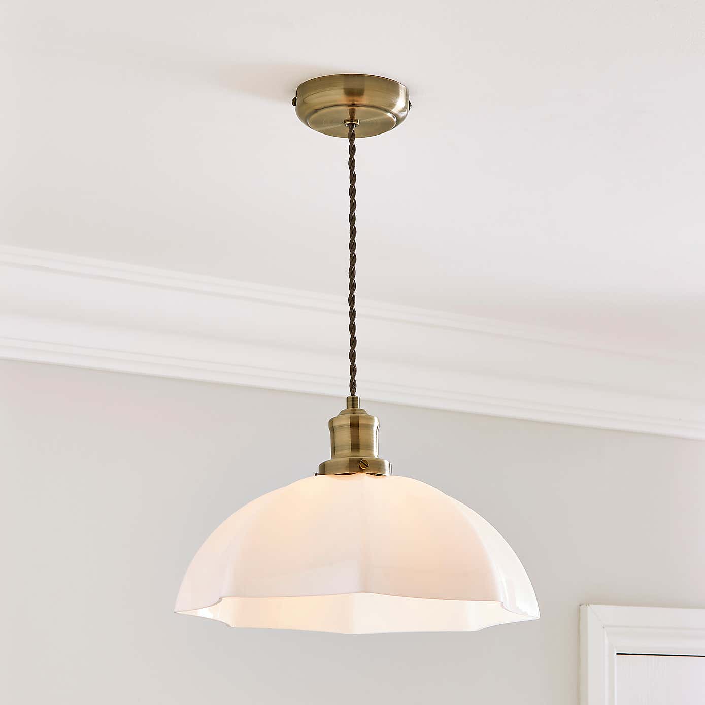 Hartfield 1 Light Pendant Ceiling Fitting, 32cm