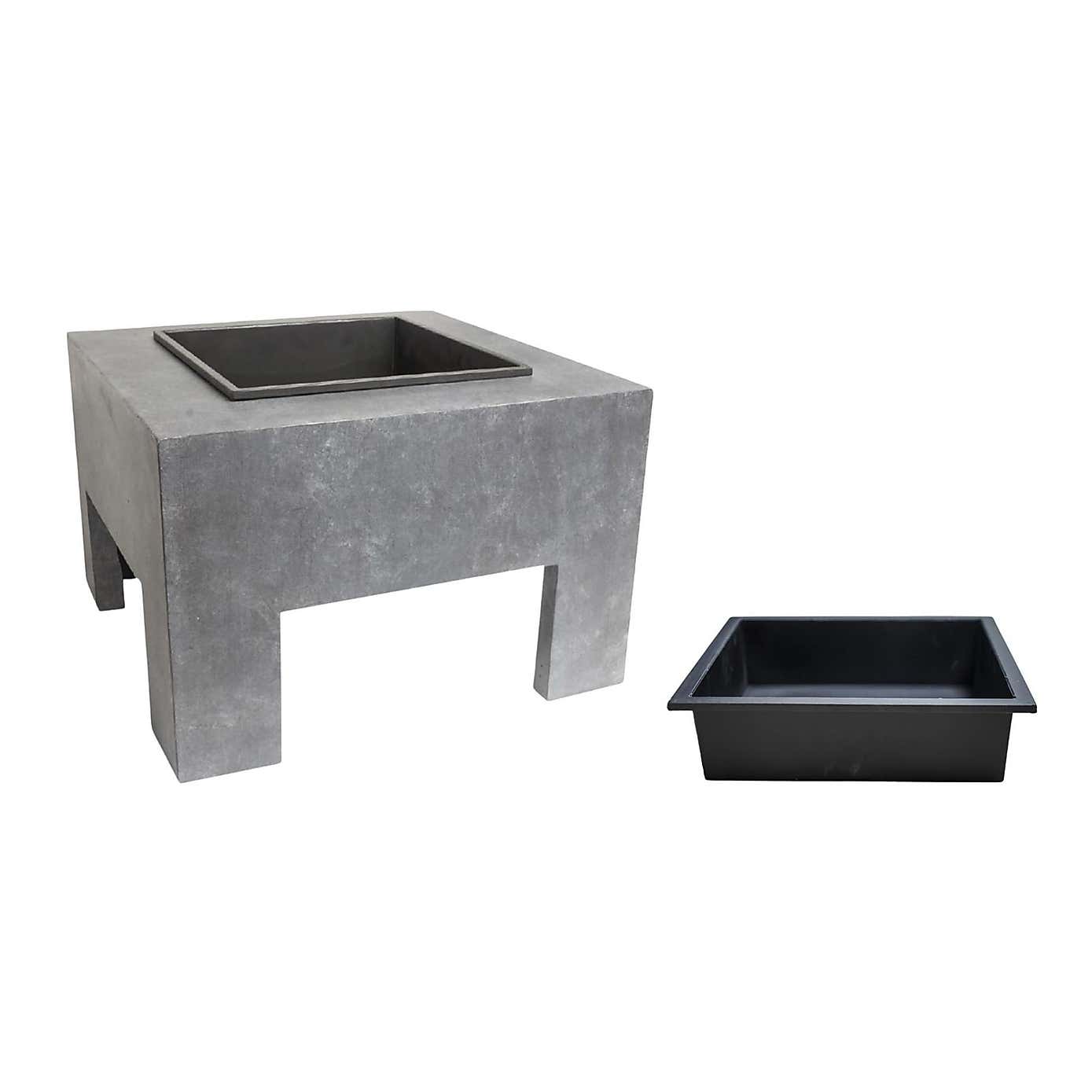 Square Firebowl & Console