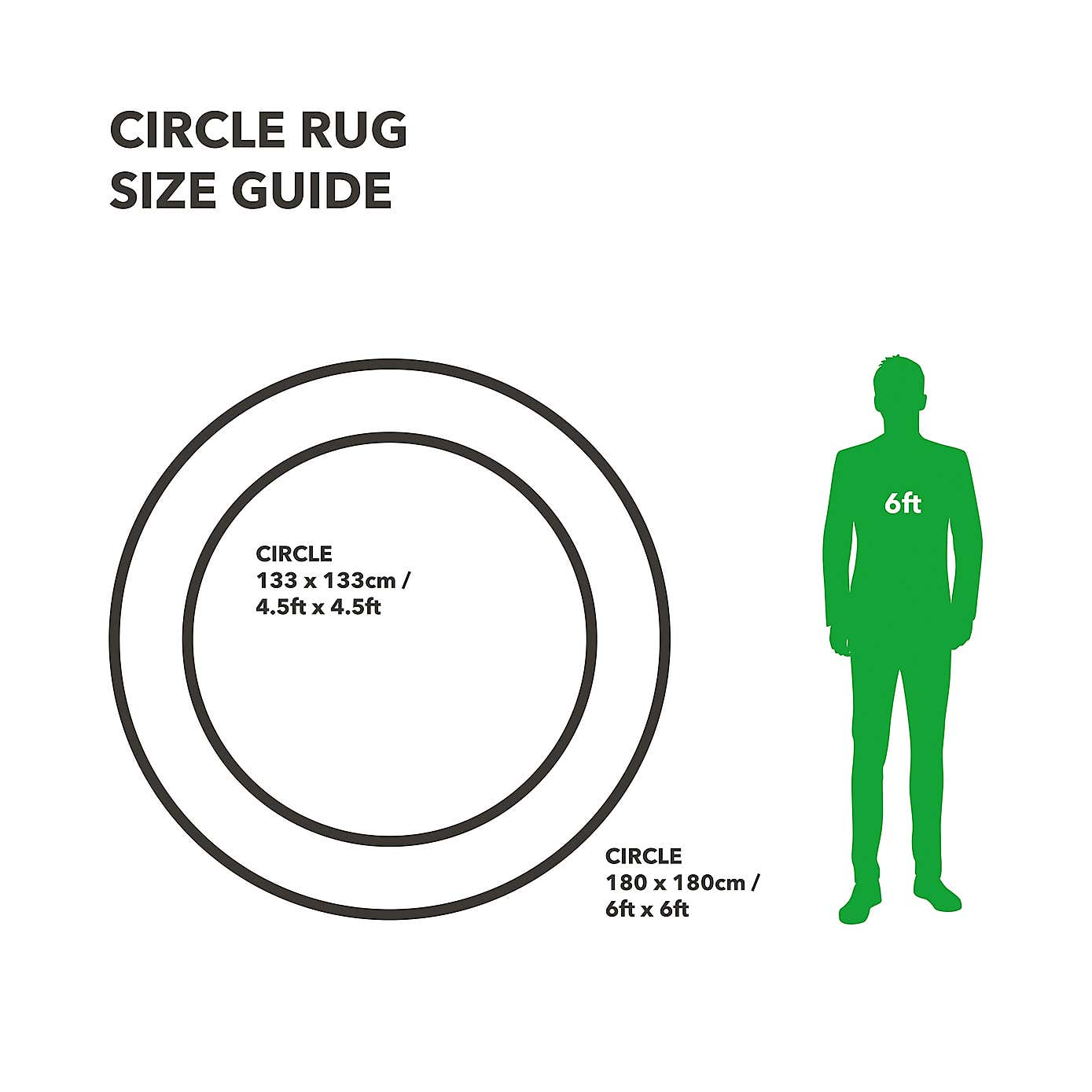 Bonnie Scallop Border Wool Round Rug