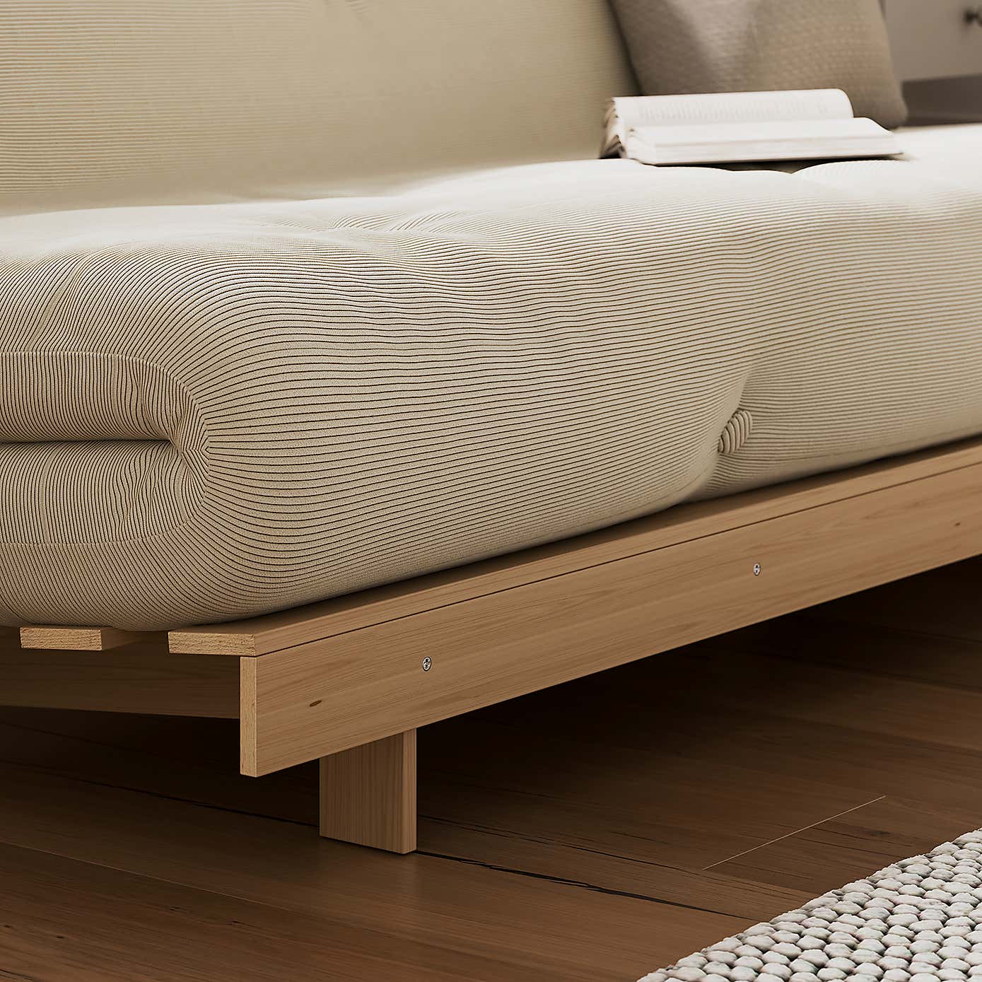 Mito Ribbed Double Futon