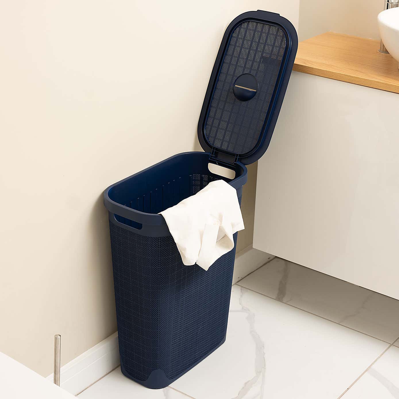Addis Hessian 40L Slim Laundry Hamper