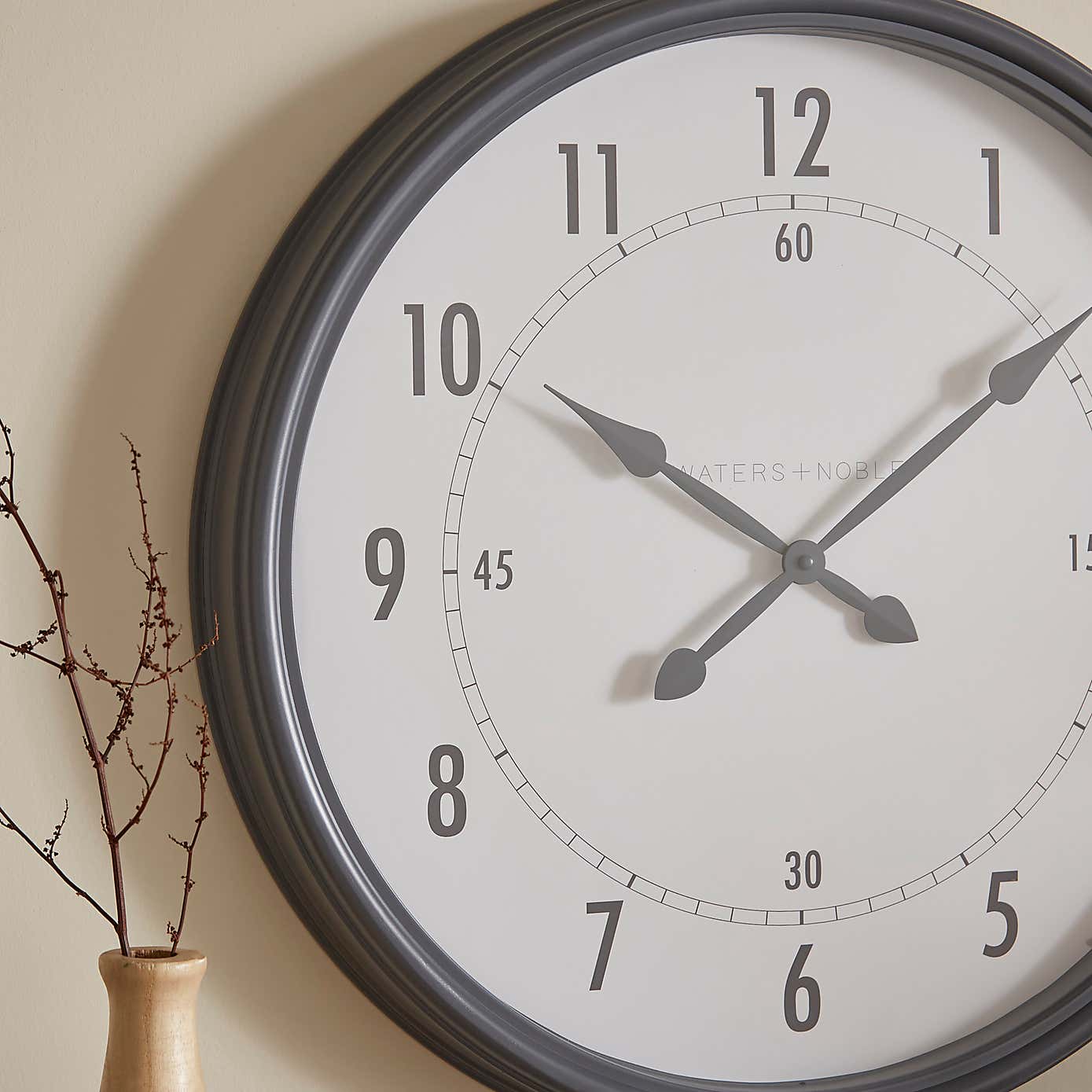 Pewter Vintage Pocket Watch Indoor Outdoor Wall Clock