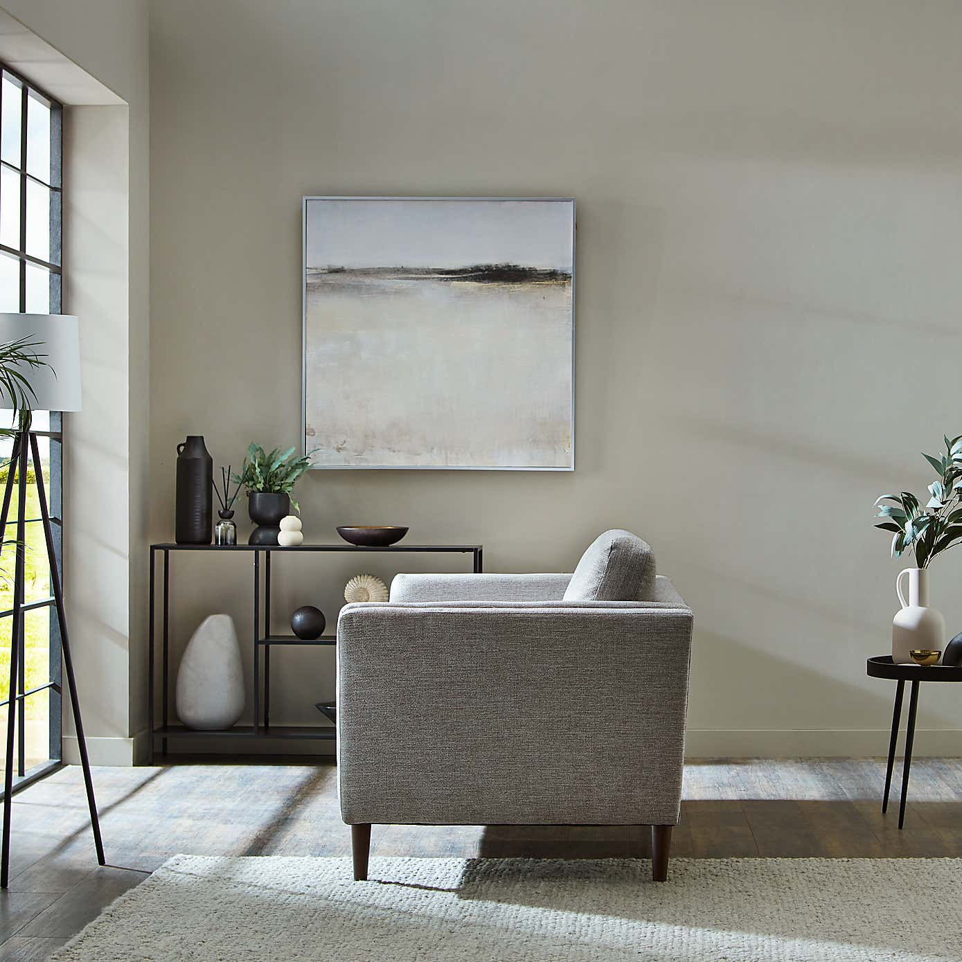 Anton Tonal Weave 3 Seater Sofa