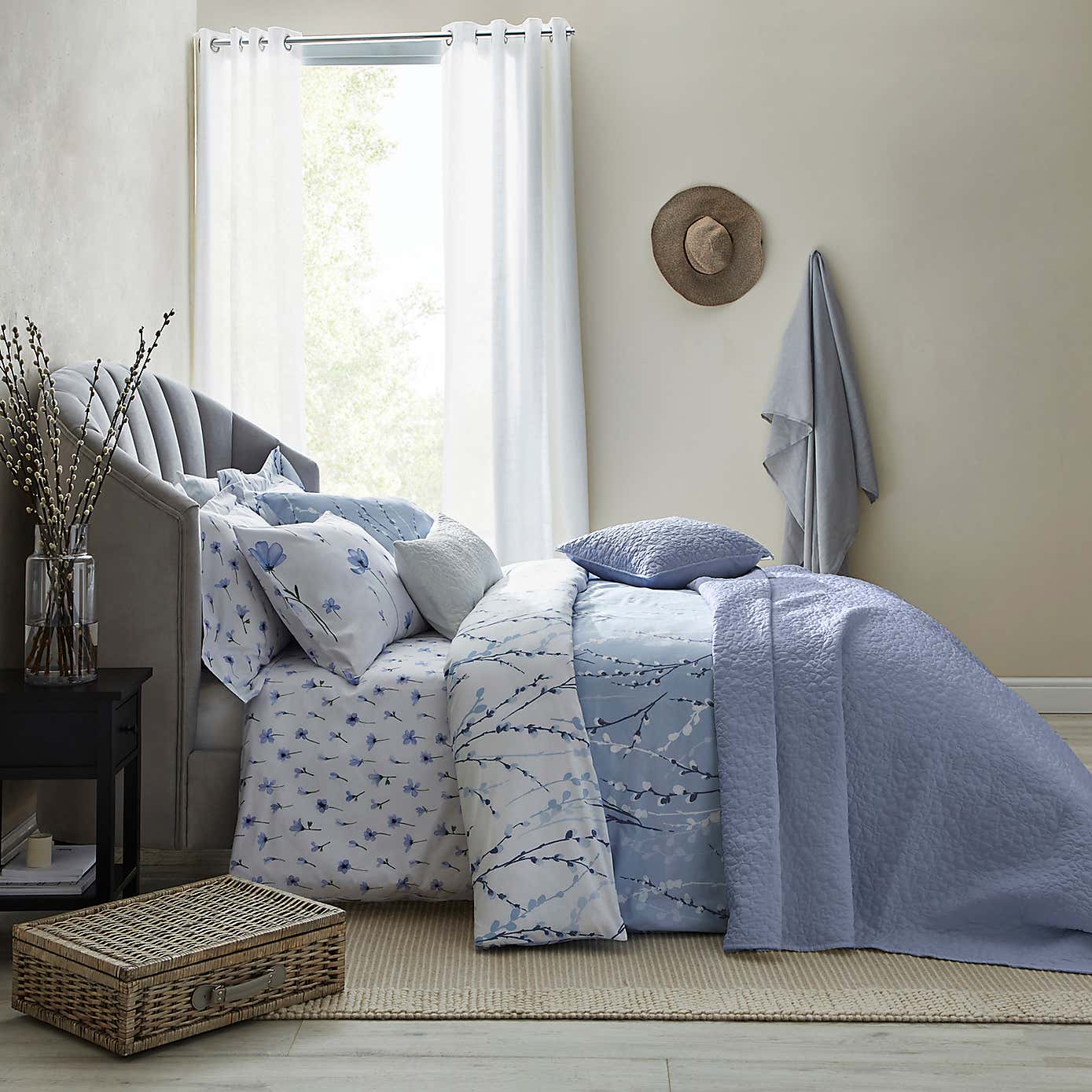 Bloom Floral Quilted Cushion