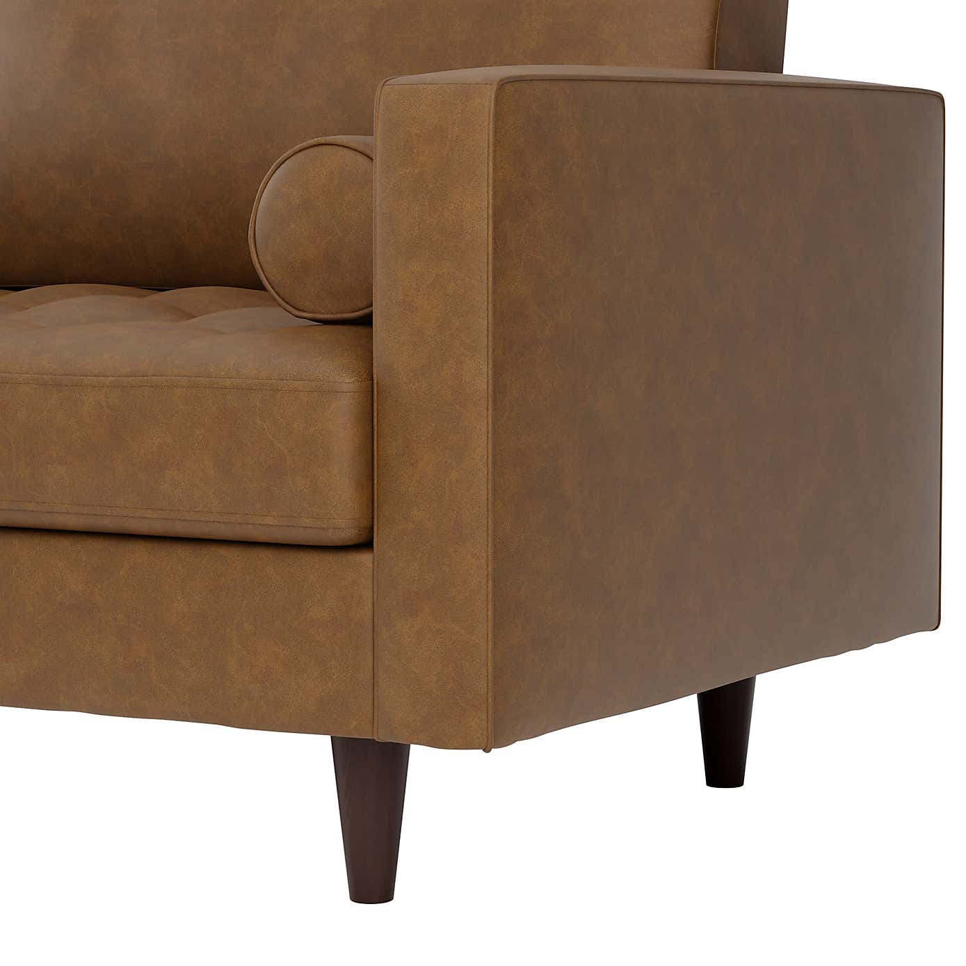 Zoe Faux Leather 2 Seater Sofa