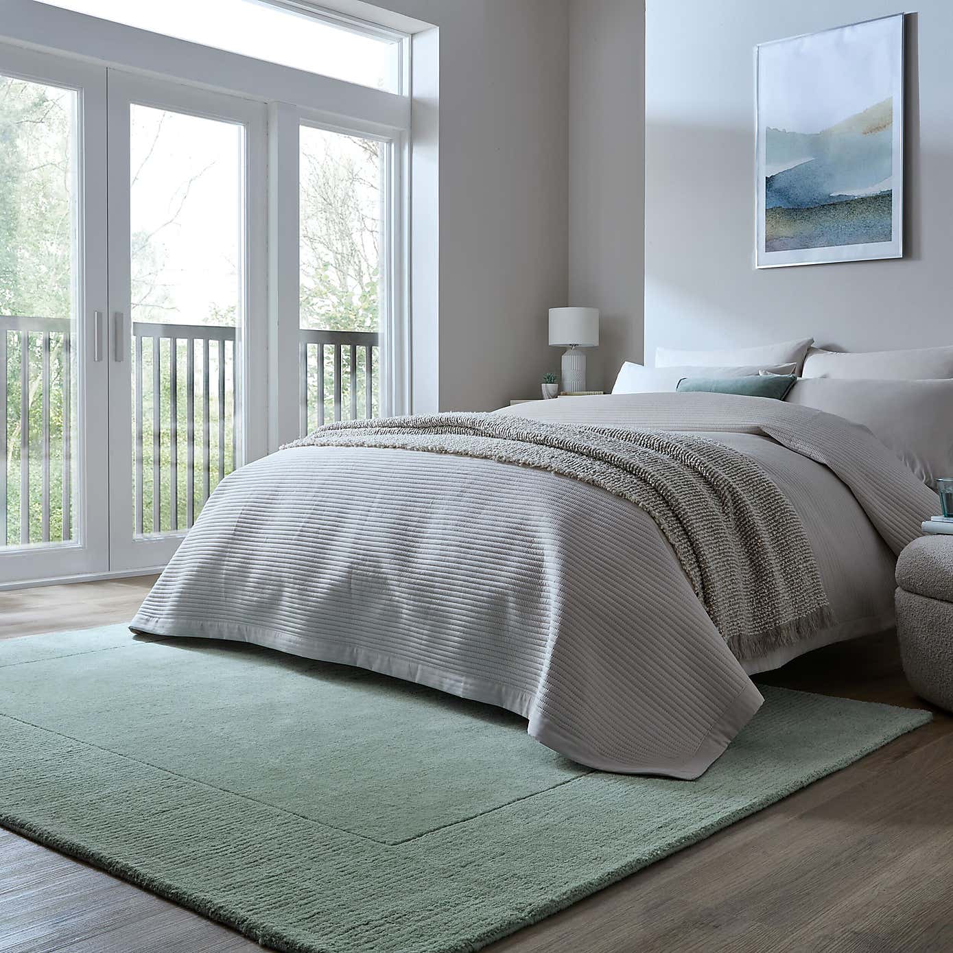 Boston Wool Border Rug