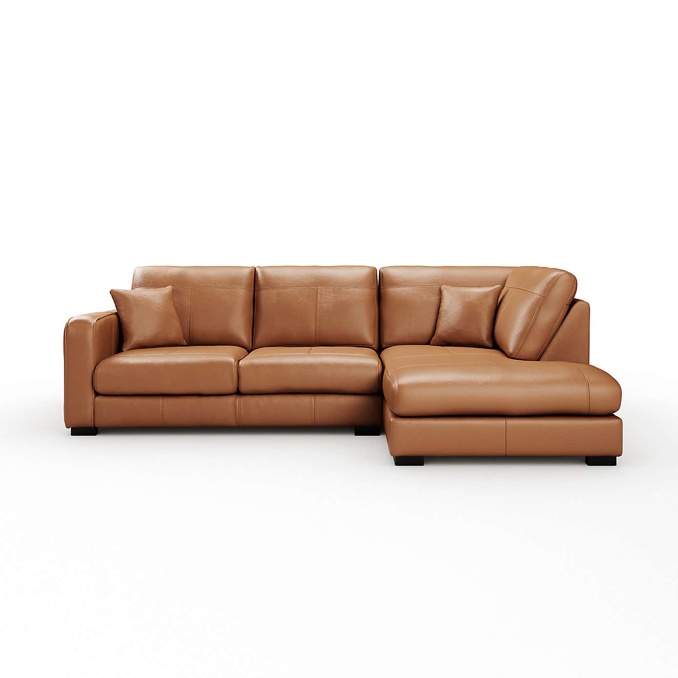 Carson Classic Leather Large Corner Chaise Sofa