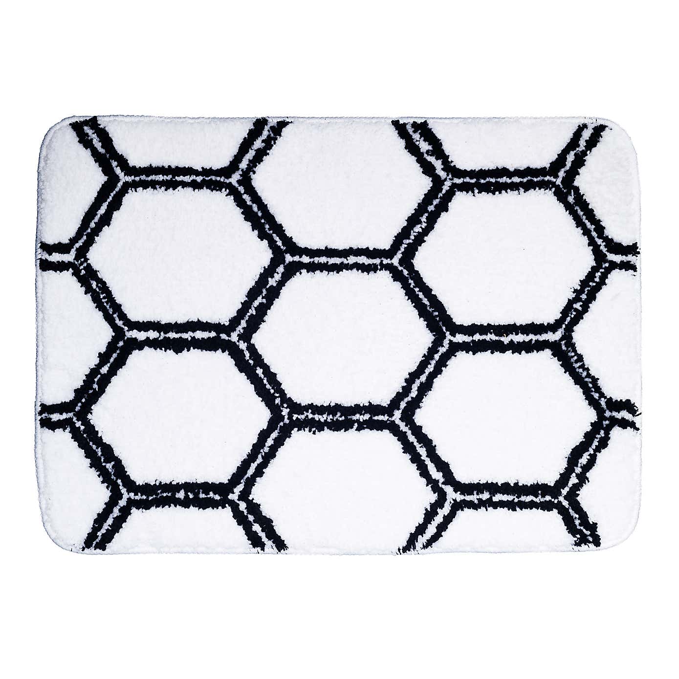 Honeycomb Microfibre Bath Mat