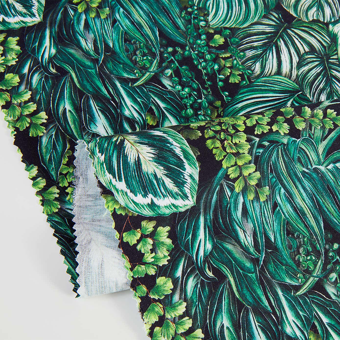 By the Metre Living Wall Green Craft Cotton