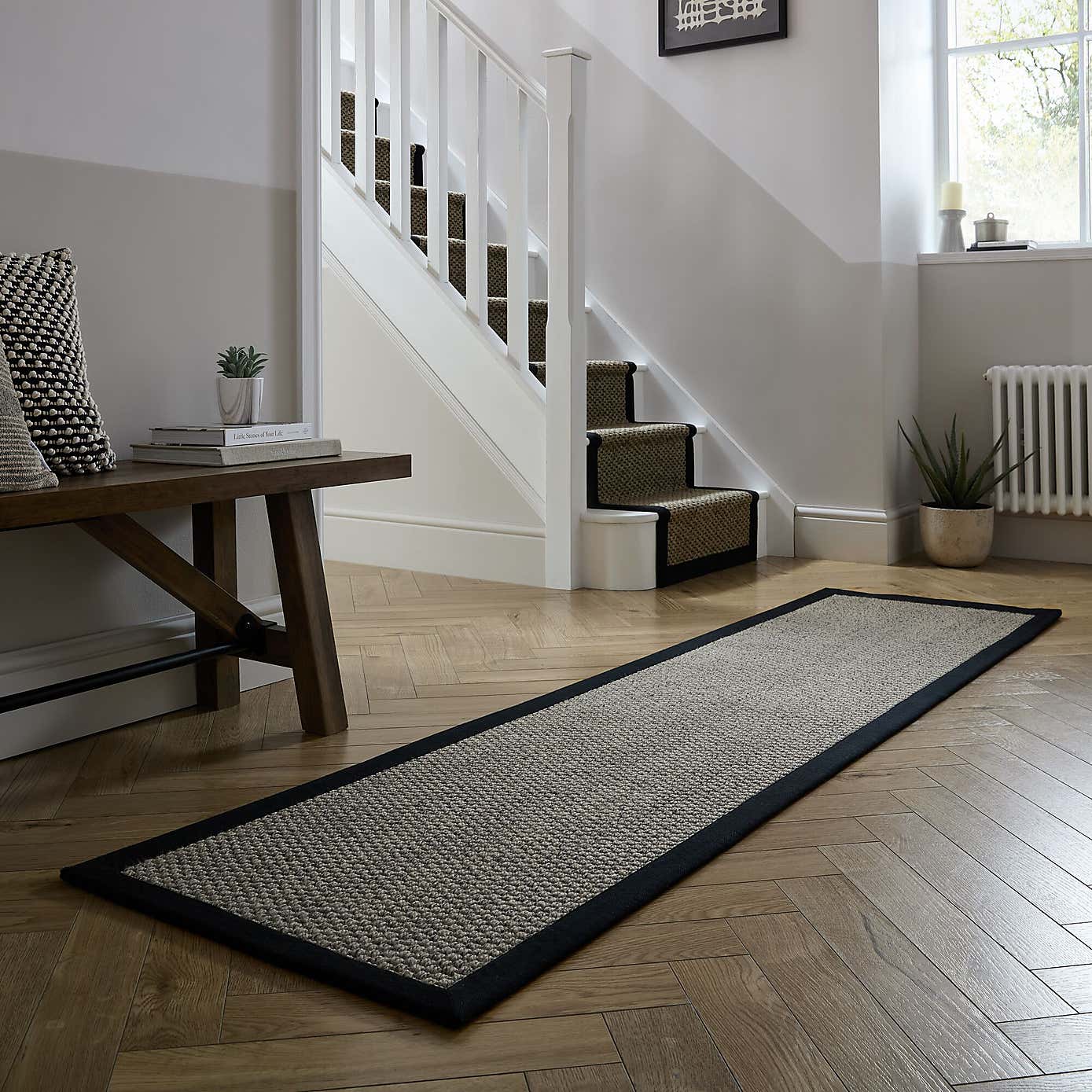 Textured Dot Border Bobble Runner