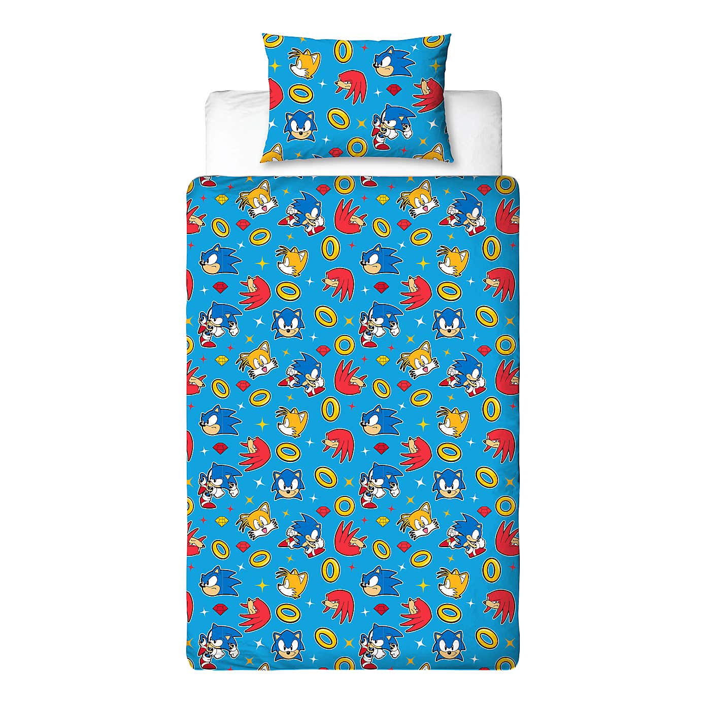 Sonic Liquid Polycotton Single Duvet Cover & Pillowcase Set