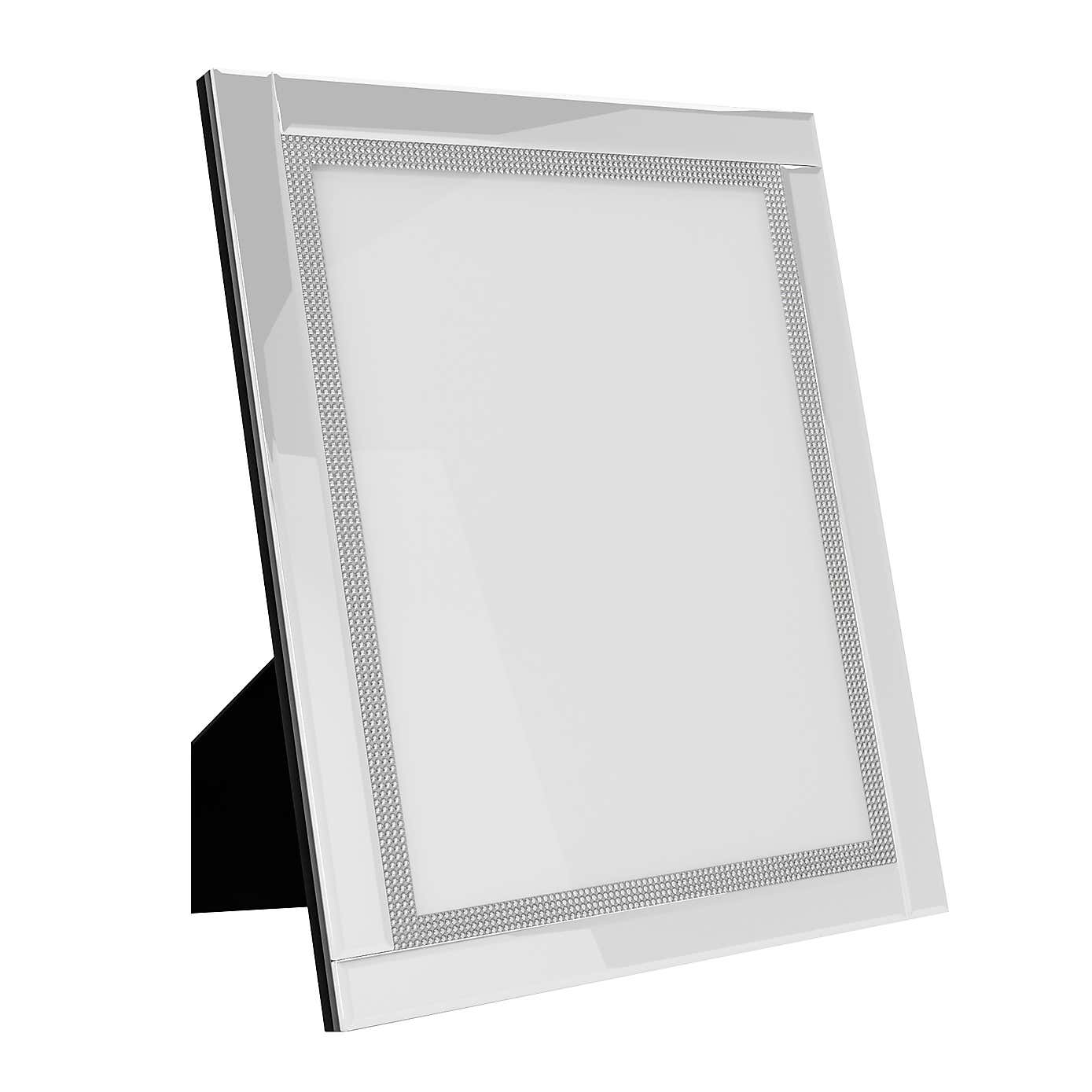 Mirrored Diamonte Photo Frame