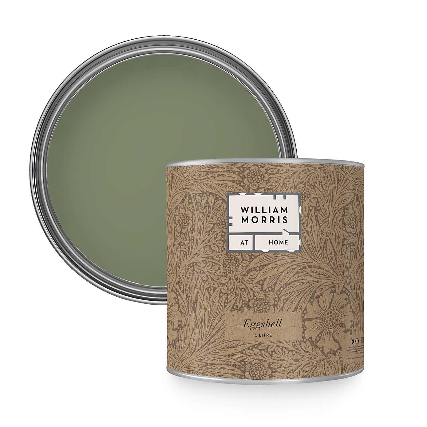 William Morris At Home Sauntered Leaf Eggshell Paint