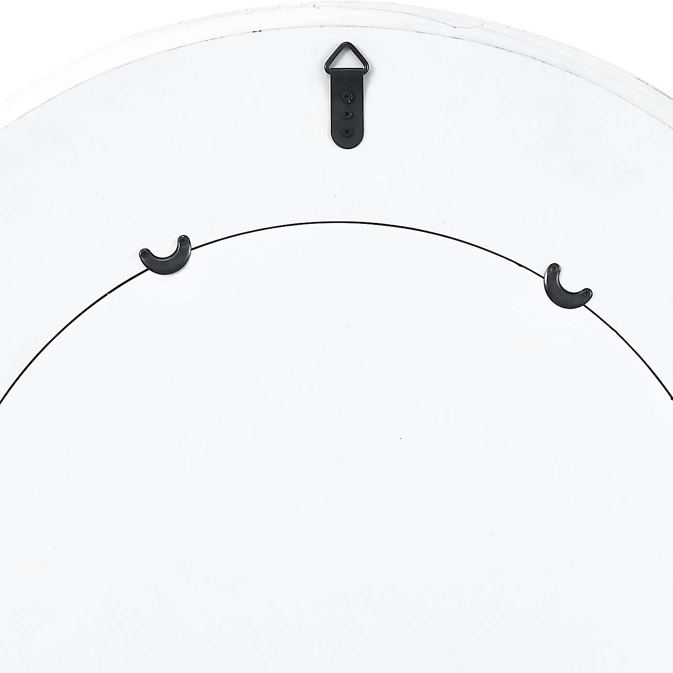 Marble Veneer Round Wall Mirror