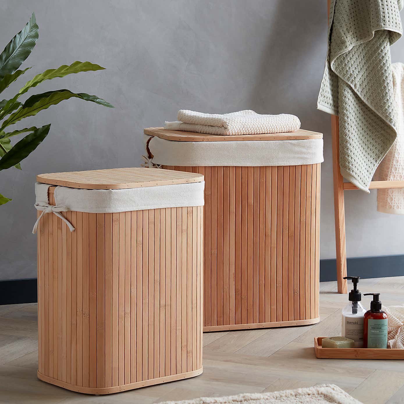 Woodford Bamboo Small Laundry Hamper
