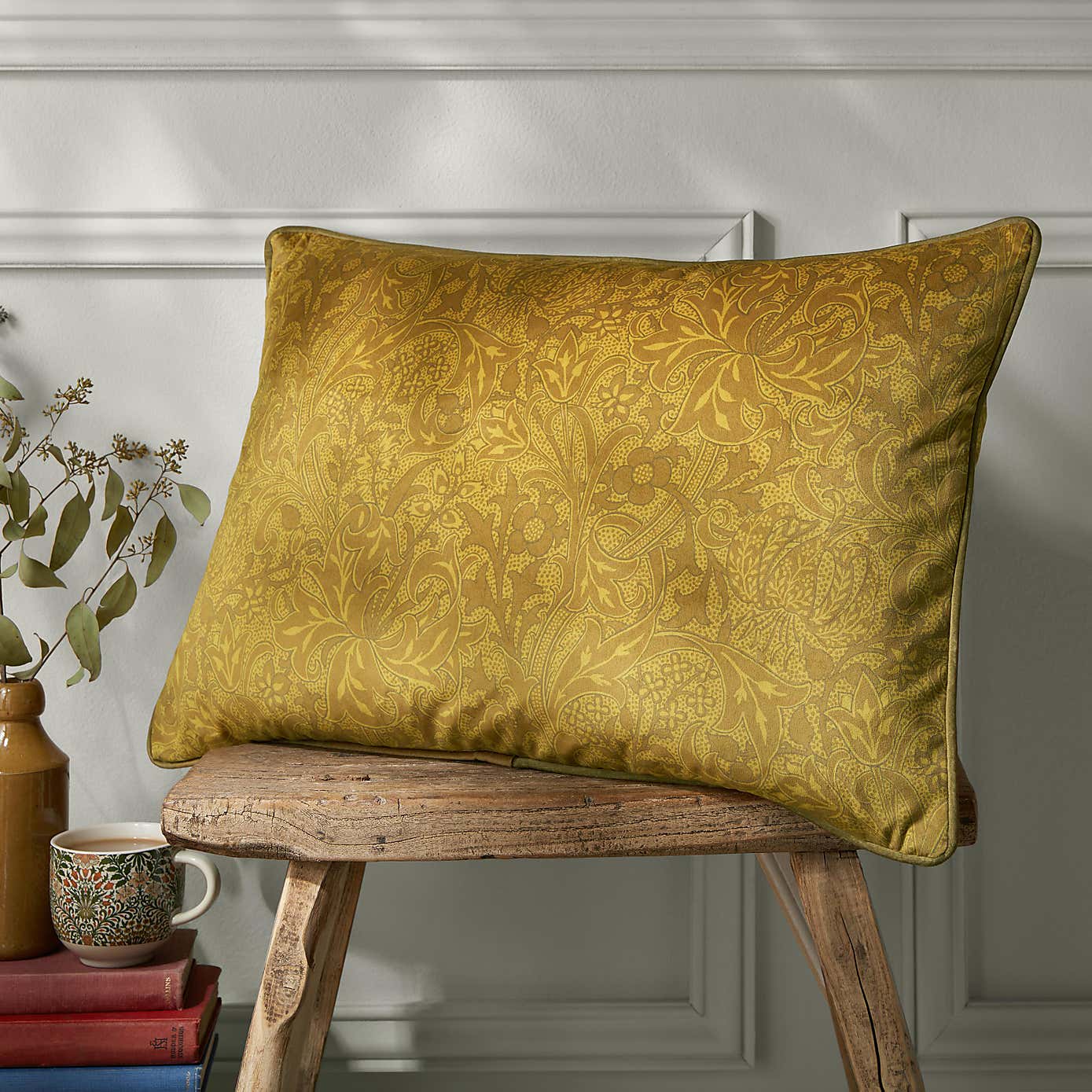 William Morris At Home Golden Lily Tonal Cushion