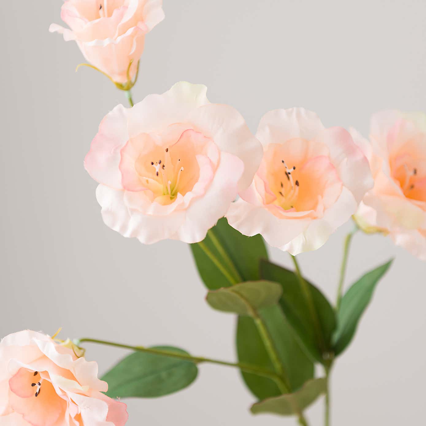 Artificial Peach Lisianthus