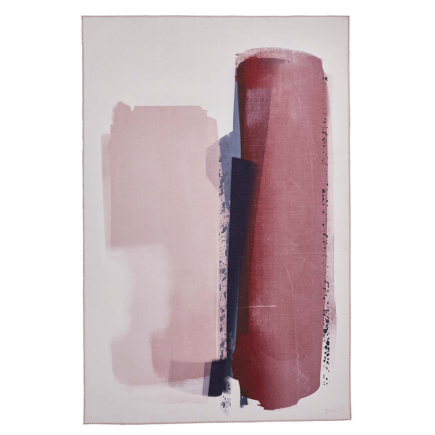 Michelle Collins Abstract Rose Crimson Rug