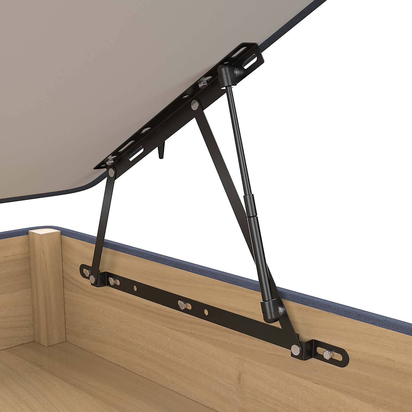 Linen Side Ottoman Base