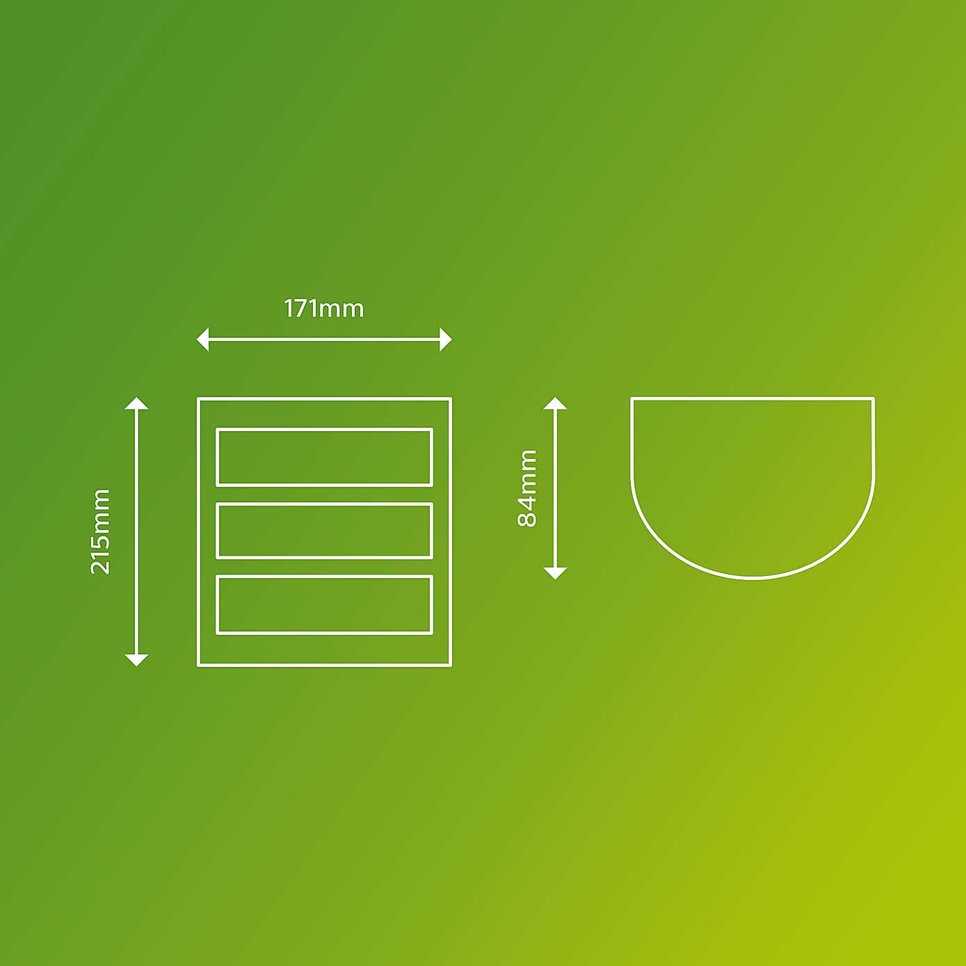 Philips Python Integrated LED Outdoor Wall Light, Cool White