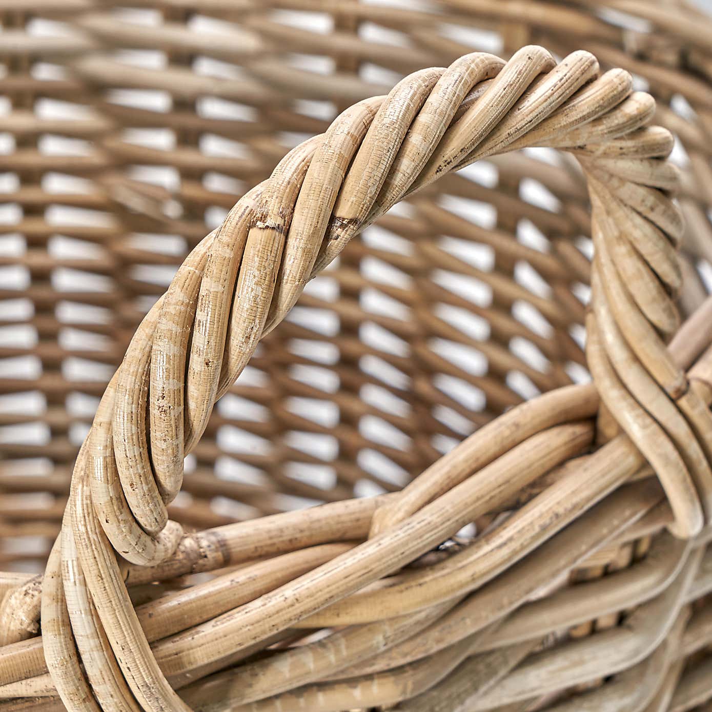 Set of 2 Kubu Rattan Log Baskets
