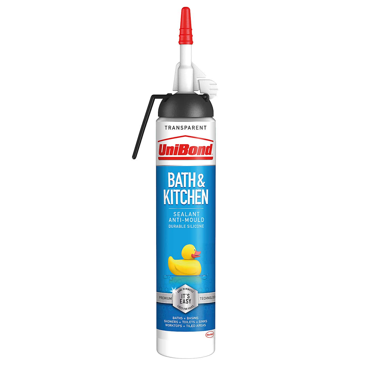 UniBond Bath and Kitchen Sealant Transparent 208g