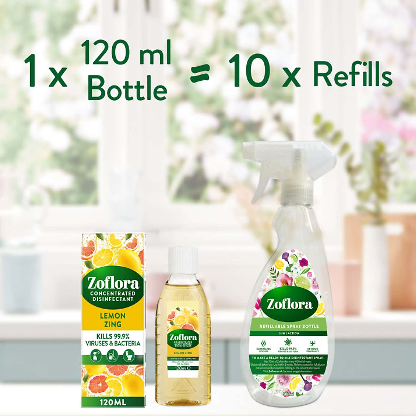 Zoflora 500ml Lemon Zing Concentrate