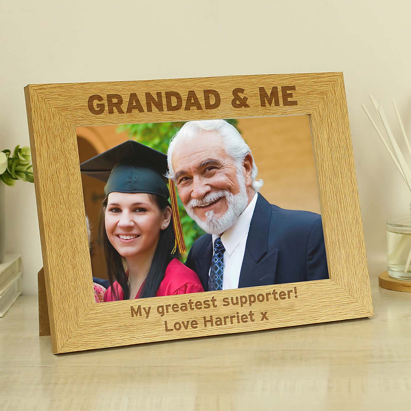 Personalised Grandad and Me Landscape Photo Frame