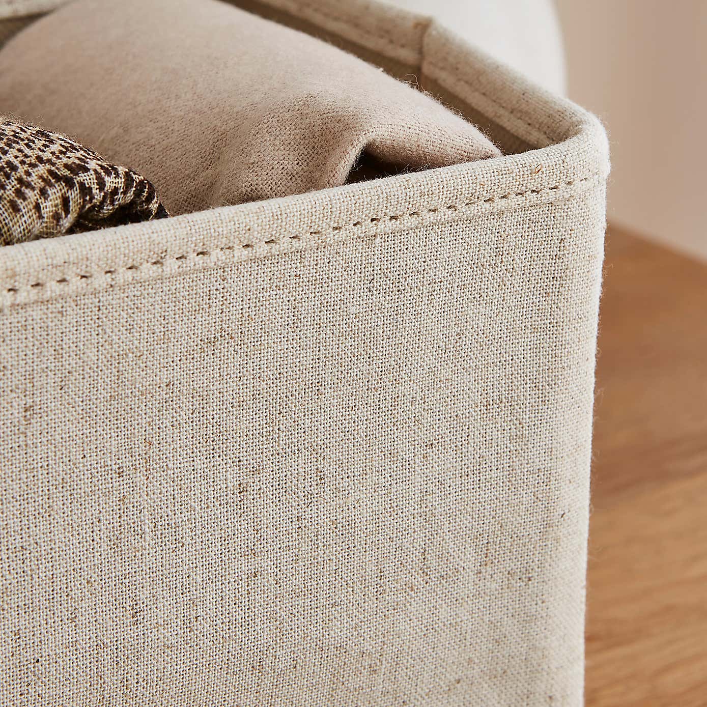 The Edited Life Set of 2 Rectangle Linen Drawer Organisers