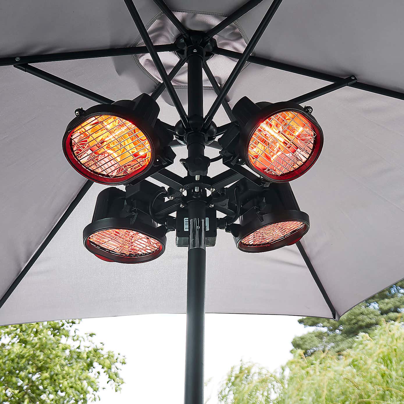 Ruby 4 x 450W Parasol Heater