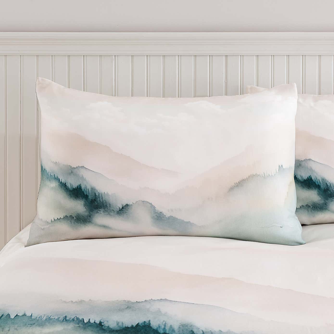 Paintery Landscape Cotton Duvet Cover & Pillowcase Set